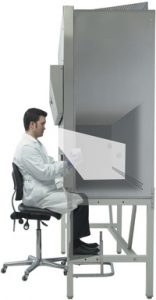 nuaire Biological Safety Cabinets Ergonomic feature correct posture for working