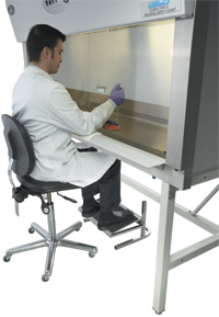 Biological Safety Cabinets Ergonomic foot rest and support