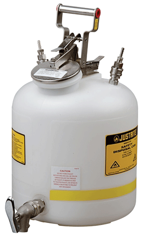 Pack of 2 Justrite 84003 Polyethylene HPLC Can Spill Basin Translucent 5 Gallon Capacity 14-7/8 Width x 7-5/8 Height x 14-7/8 Depth 
