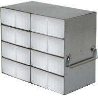 Upright Freezer Racks 50-Cell 0.5ml Microtube Boxes | 4 High x 4 Deep