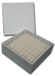 Standard Cardboard Freezer Box w/ Cell Divider and Drain Holes — Knowble  Scientific