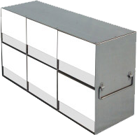 Upright Freezer Racks for 15 ml & 50 ml Tube Boxes | 2 High x 3 Deep