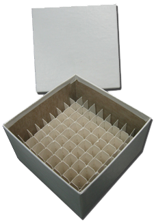 Crystal Technology SB2CC-100 White #100 Freezer Boxes, Standard, 2 with  Cell Divider, 10 x 10 Size