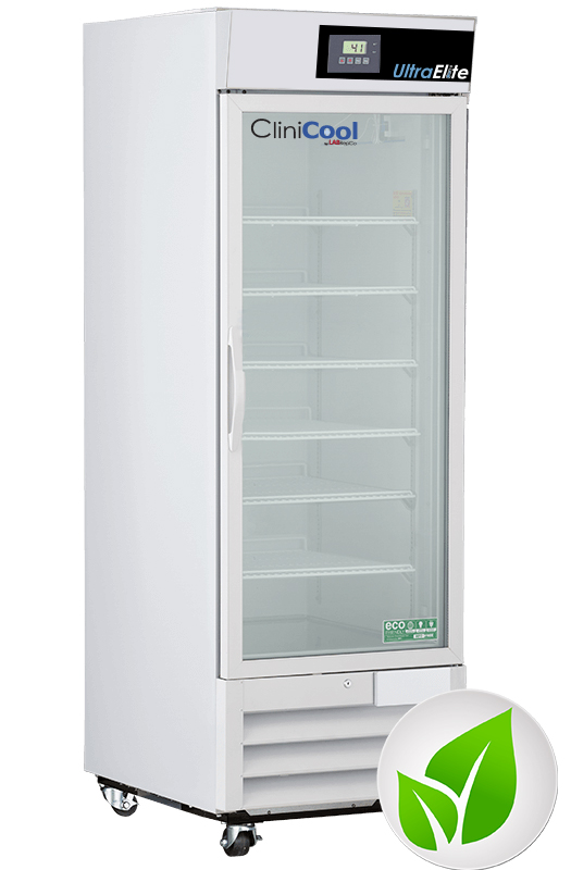 CliniCool© Ultra Elite Series 23 Cu. Ft. Medical-Grade Refrigerator for Vaccine Storage - Hinged Glass Door