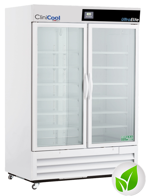 CliniCool© Ultra Elite Series 49 Cu. Ft. Medical-Grade Refrigerator for Vaccine Storage Hinged Glass Door