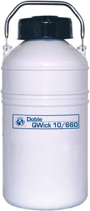 Doble QWick 10/660 CryoShipper with (6) 11" Canisters