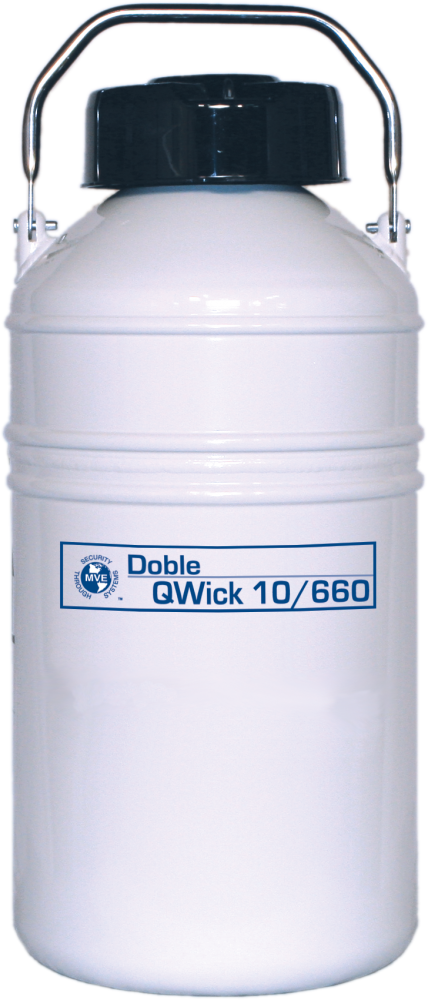 Doble QWick 10/660 CryoShipper with (6) 11" Canisters