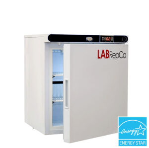 Futura Silver Series PRIME 1 Cu. Ft. Undercounter Laboratory Refrigerator Freestanding Solid Door