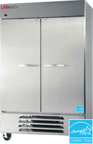 LabRepCo brand Futura PLUS+ Series 49 Cu. Ft. Stainless Steel Laboratory Refrigerator with energy star certification