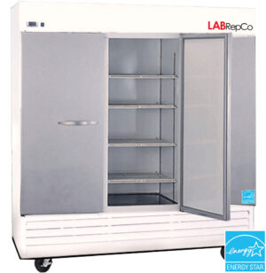 LabRepCo brand model LABL-74-SD Futura PLUS+ Series 72 Cu. Ft. Laboratory Refrigerator With A Stainless Steel Door and energy star certification