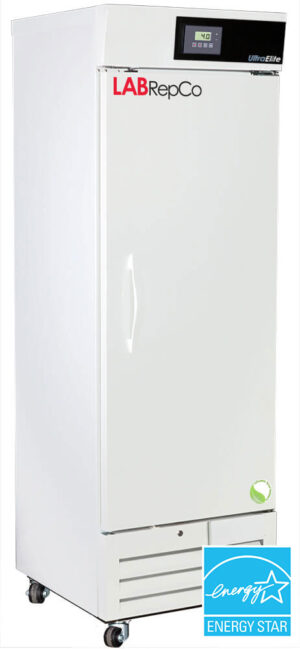 labrepco ultra elite series solid door laboratory refrigerator with 16 cubic foot capacity and energy star certified