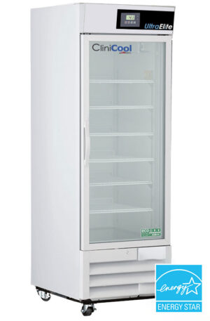 labrepco CliniCool© Ultra Elite Series 23 Cu. Ft. Medical-Grade Refrigerator for Vaccine Storage with a Hinged Glass Door and energy star certification