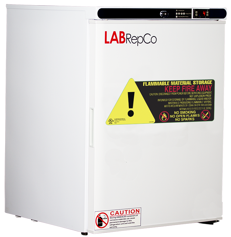 Lab Refrigerator 5 cu ft Flammable Solid Door | LabRepCo