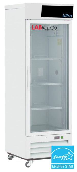 labrepco ultra series 16 cubic foot glass door chromatography laboratory refrigerator with energy star certification