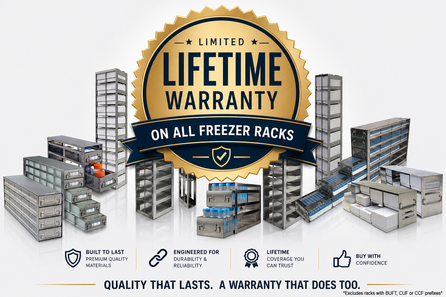 Modifiable Upright Freezer Rack for Standard 2
