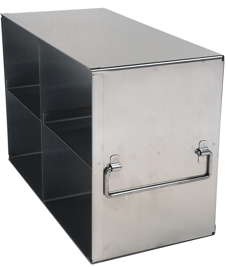 Upright Freezer Racks for Large 3.75" Boxes Rack Only 2 Boxes Deep x 2 Boxes High LabRepCo, LLC