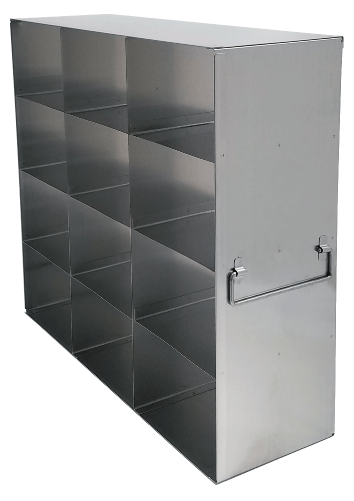 Upright Freezer Racks for Standard 3.75 inch Boxes 3 Deep x 4 High