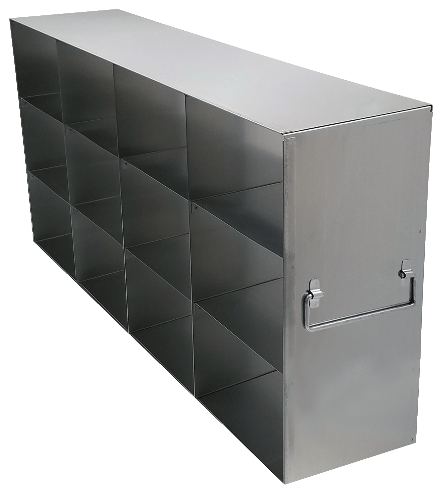 Upright Freezer Racks for Standard 3.75 inch Boxes | 4 Deep x 3 High