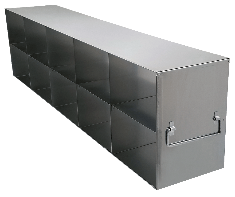 Upright Freezer Racks for Standard 3.75 inch Boxes 5 Deep x 2 High