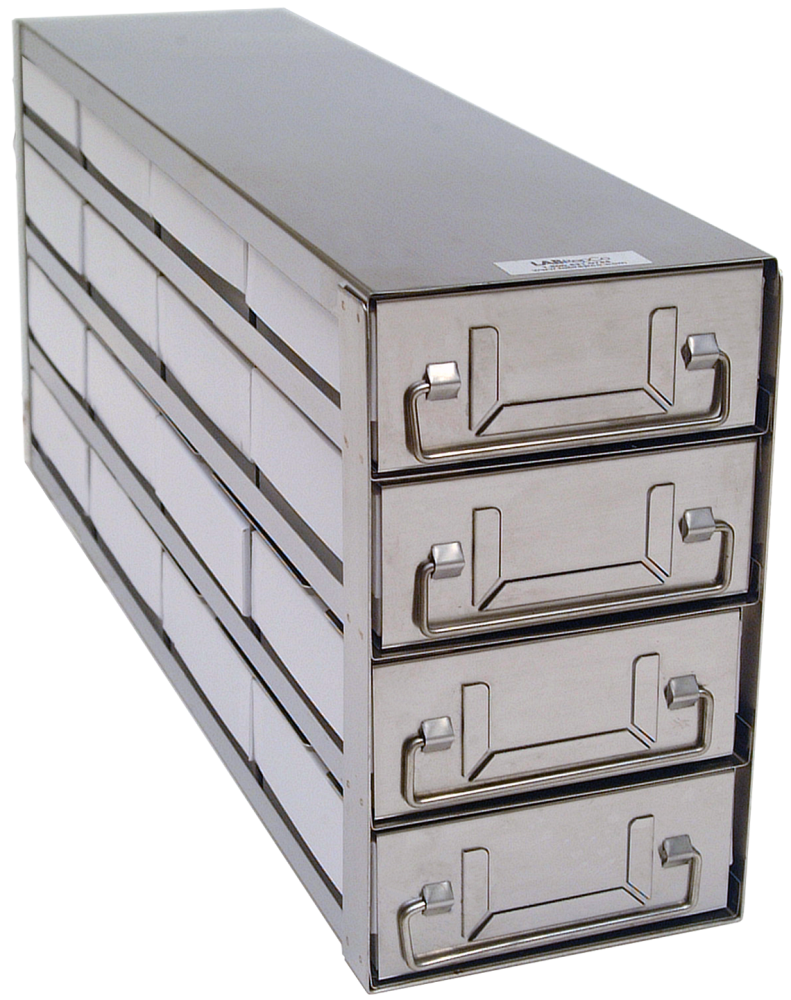 Upright Freezer Drawer Rack W 2 Fiberboard Boxes And 81 Cell