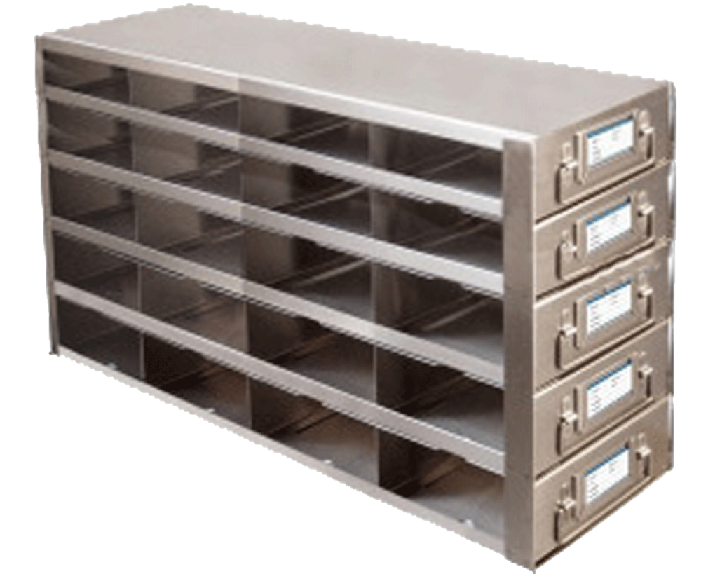 pright Freezer Drawer Racks for 100Cell Hinged Plastic Storage Boxes