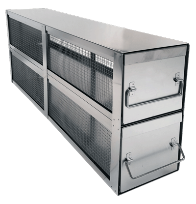 Large Bin Style Organizer Drawer Freezer Rack With Lid 10 Inches