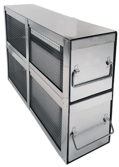 Small Bin Style Organizer Drawer Freezer Rack With Lid 13 Inches