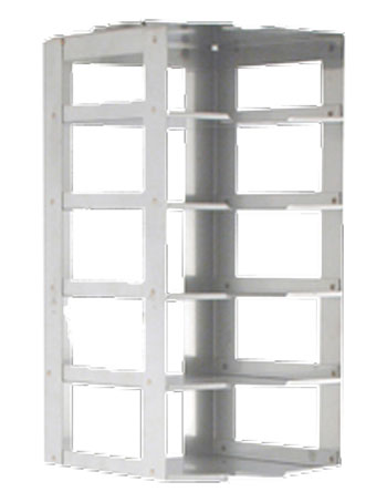Vertical Rack for Standard 2 inch Boxes- Rack Only - 5 Boxes High