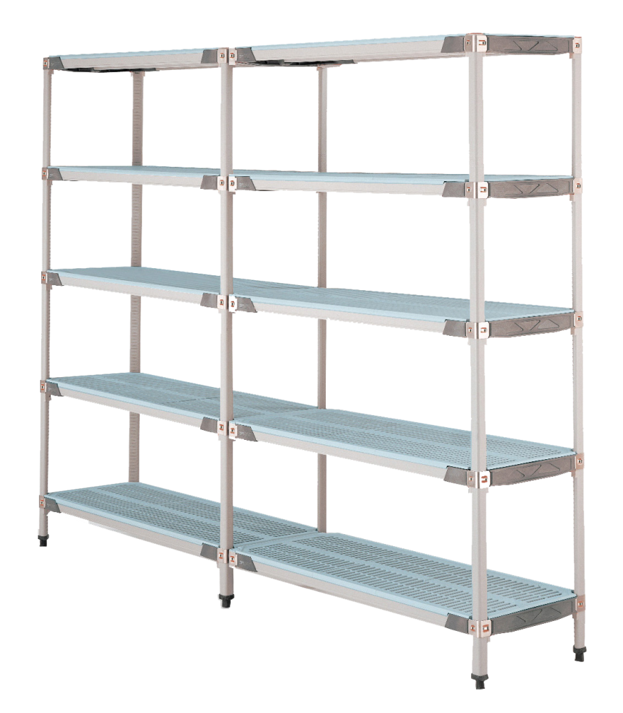 MetroMax i® Polymer Shelving Unit 36" (W) x 18" (D) 5 Shelves Add