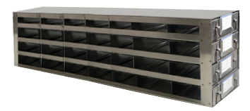 Upright Freezer Drawer Racks for 25-place slide boxes | 7 Deep x 4 High