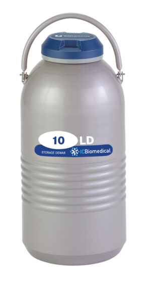 IC Biomedical LD10 Aluminum Cryogenic Dewar 10L LN2 Storage