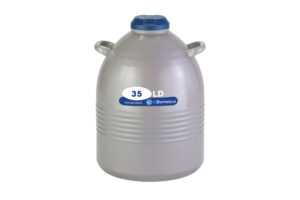 LD35 Aluminum Cryogenic Dewar from IC Biomedical 35 liter LN2 capacity