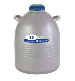 LD35 Aluminum Cryogenic Dewar from IC Biomedical 35 liter LN2 capacity