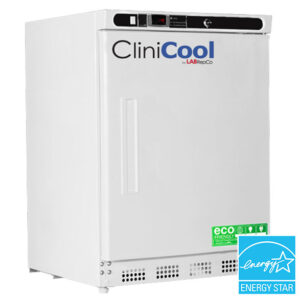 CliniCool© Silver Series PRIME 4.2 Cu. Ft. Undercounter Medical Freezer for Vaccine Storage ADA Compliant Built-In Solid Door