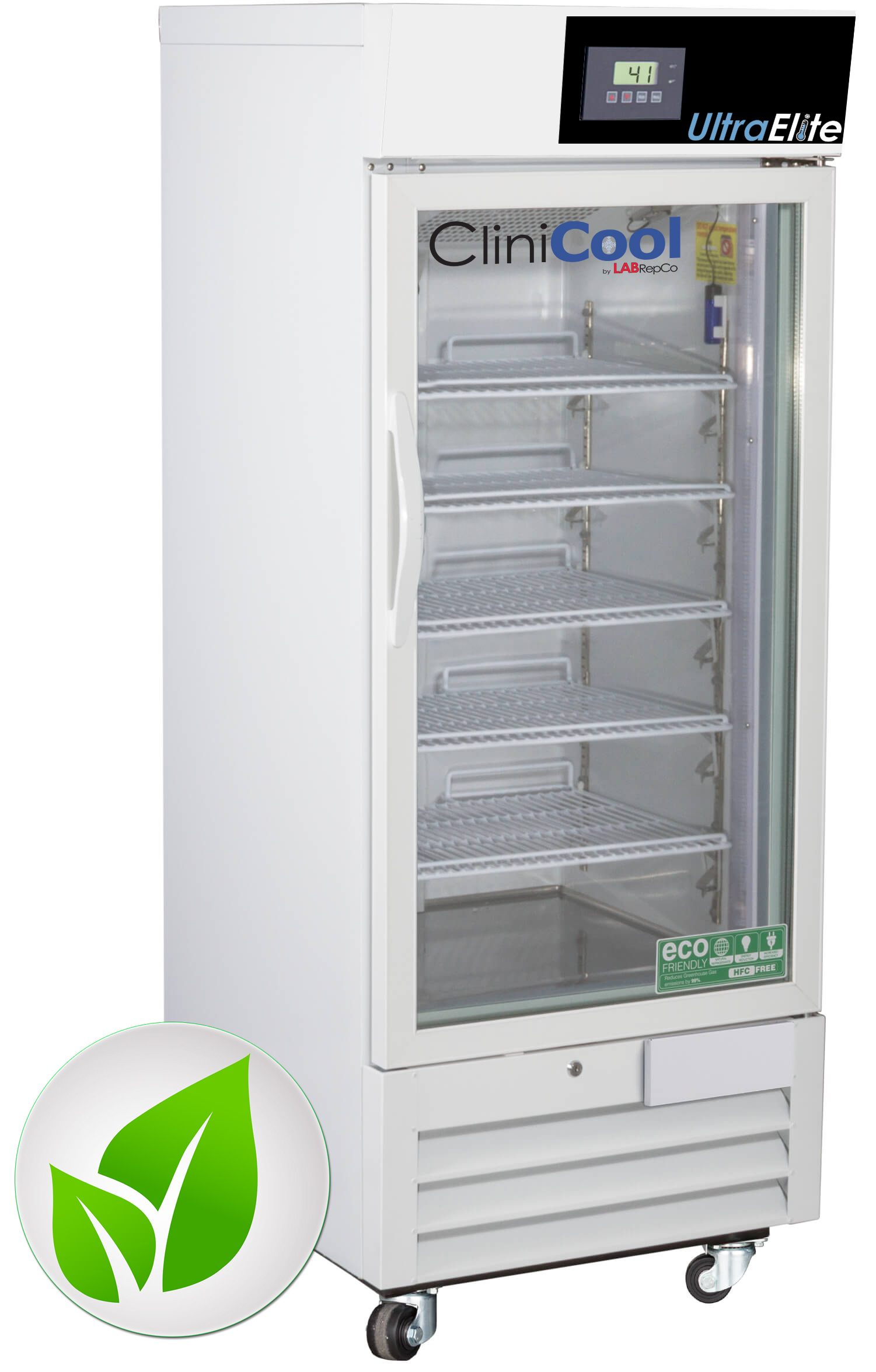 Clinicool Ultra Elite Series 12 Cu Ft Hinged Glass Door Pharmacy Vaccine Refrigerator