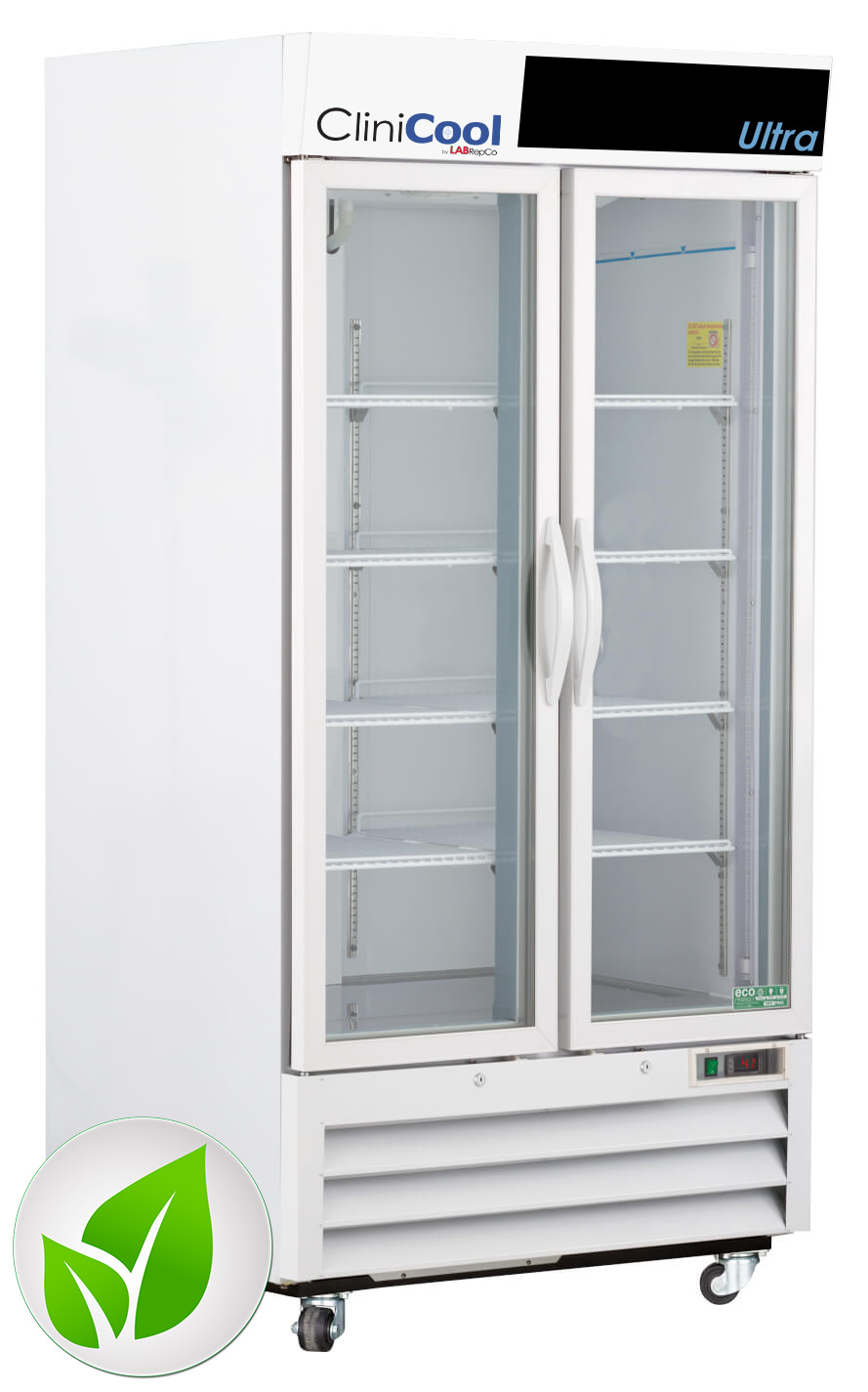 Clinicool Ultra Series 36 Cu Ft Hinged Glass Door Pharmacy Vaccine Refrigerator