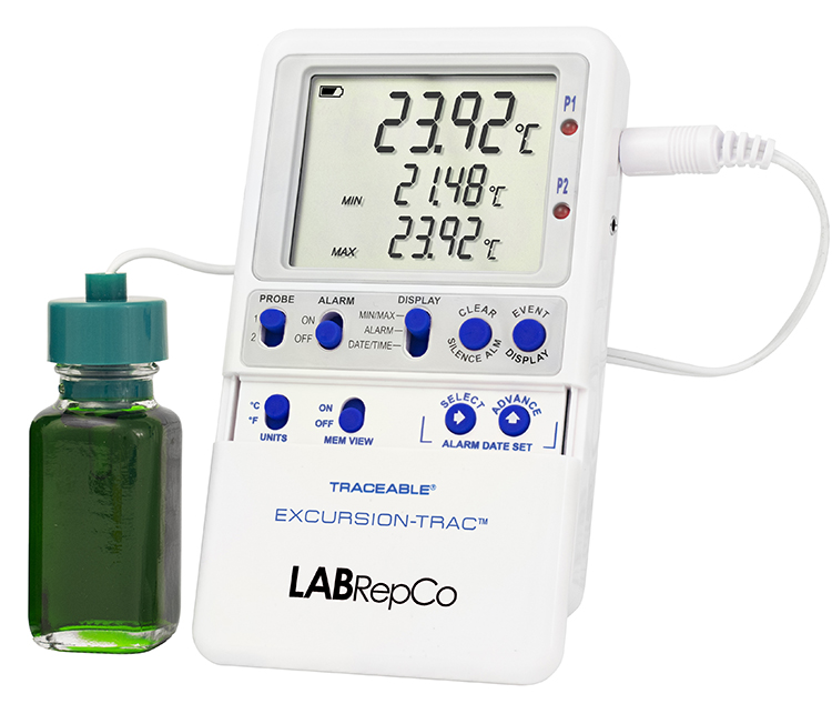 Digital Exact-Temp Min/Max Bottle Thermometer, Incubators/Water Bath