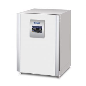 the phcbi brand MCO-170AICUVL-PA model cellIQ Series CO2 Incubator with UV decontamination - front side angle