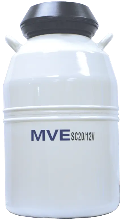 MVE SC 20/12V CryoShipper with QWick™ Technology and (6) 11" Canisters (Capacity: 180 x 2.0 mL Vials)