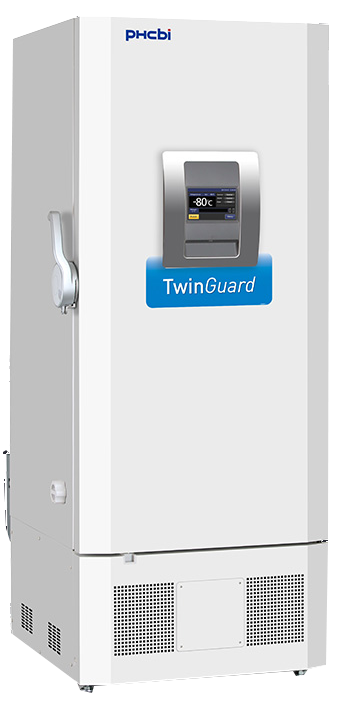 PHCbi TwinGuard® Series 18.6 Cu. Ft. -86°C Upright ULT Laboratory Freezer 220V Capacity 384 x 2 inch Boxes