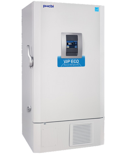 PHCbi (formerly Panasonic) VIP® ECO Natural Refrigerant 25.7 Cu. Ft. -86°C Ultra Low Temp Laboratory Freezer (220V) (Capacity: 576 x 2″ Boxes)