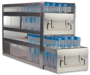 Tube Freezer Rack Transfer Upright Freezer Drawer Rack for 15ml Centrifuge Tubes | 120 Tubes