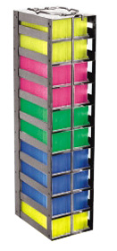 Vertical Freezer Racks for 100-cell Hinged Top Boxes