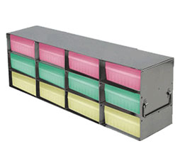 Upright Freezer Racks for 100-cell Hinged Top Boxes