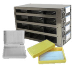 Upright Freezer Racks for 25-place Slide Boxes