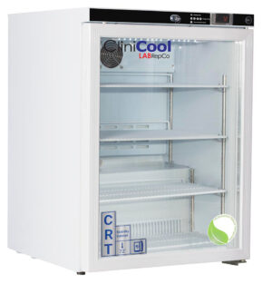 CliniCool Silver Series PRIME 4.6 Cu. Ft. Free Standing Glass Door Undercounter Controlled Room Temperature Cabinet
