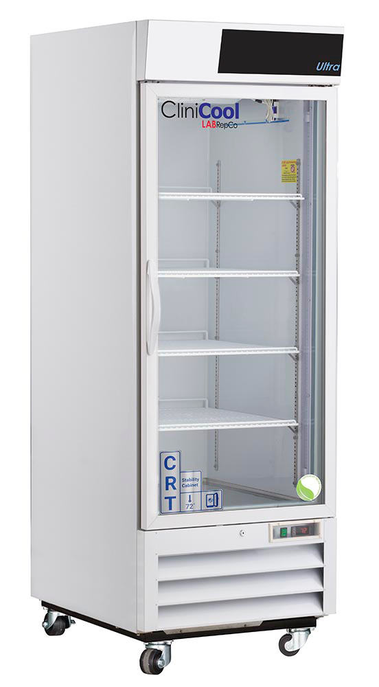 CliniCool Ultra Series 26 Cu. Ft. Hinged Glass Door Controlled Room Temperature Cabinet