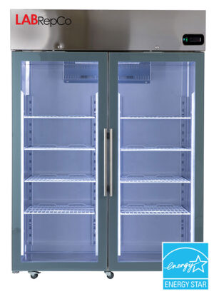 49 Cu Ft Stainless Steel Laboratory Refrigerator With Glass Door