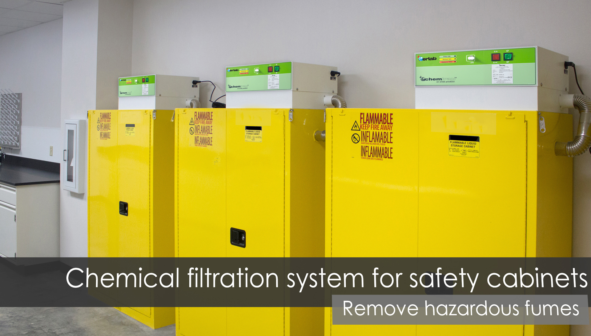Erlab Chemtrap Chemical Storage Cabinet Filtration System (vertical ...