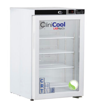 CliniCool Silver Series PRIME 2.5 Cu. Ft. Free Standing Undercounter Glass Door Controlled Room Temperature Cabinet